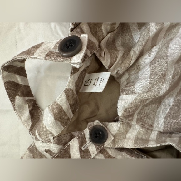 New LINEN TOP & BUBBLE SHORTS SET FOR BABY - Picture 4 of 5